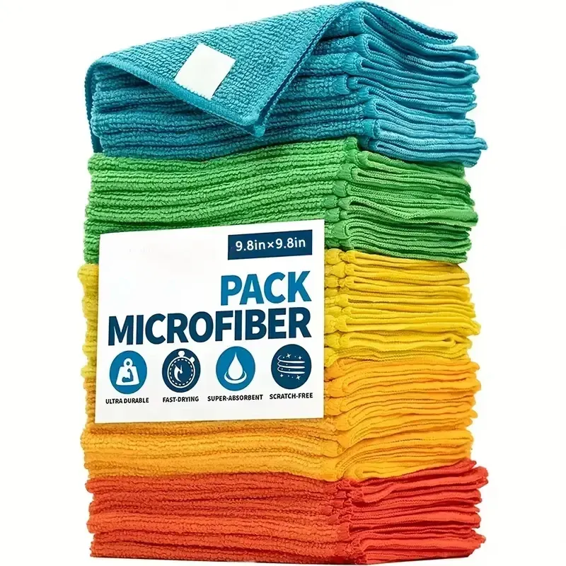 20/10/5/3 chiffons en microfibre, chiffons de nettoyage pour la cuisine et la salle de bain, lavettes absorbantes et durables - Image 1