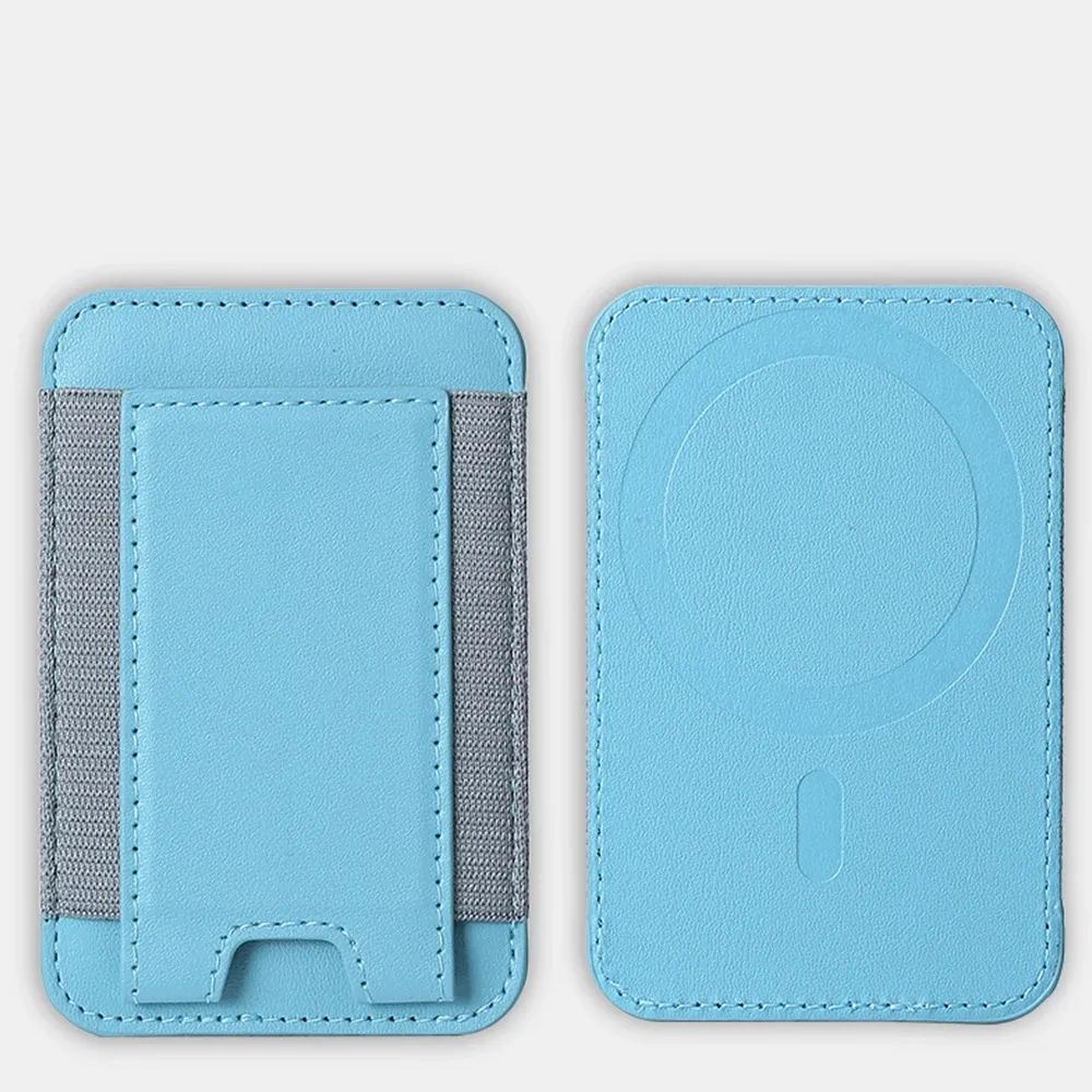Étui en cuir à motif élastique avec porte-cartes et compatibilité MagSafe pour iPhone 13, 14, 15, 16, 17, 18 Pro Max et S26 Ultra, housse magnétique 14