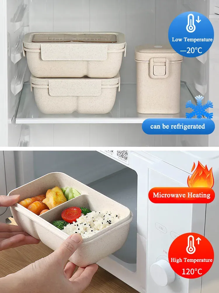 Boîte à déjeuner en situation