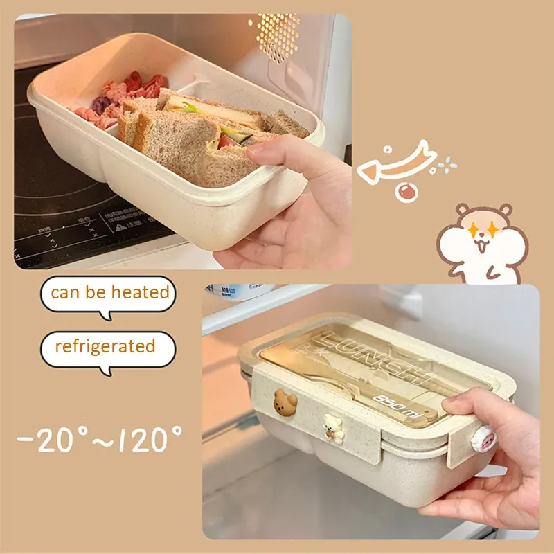 Boîte à déjeuner en situation