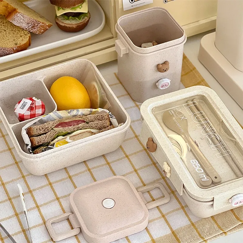 Boîte à déjeuner en situation