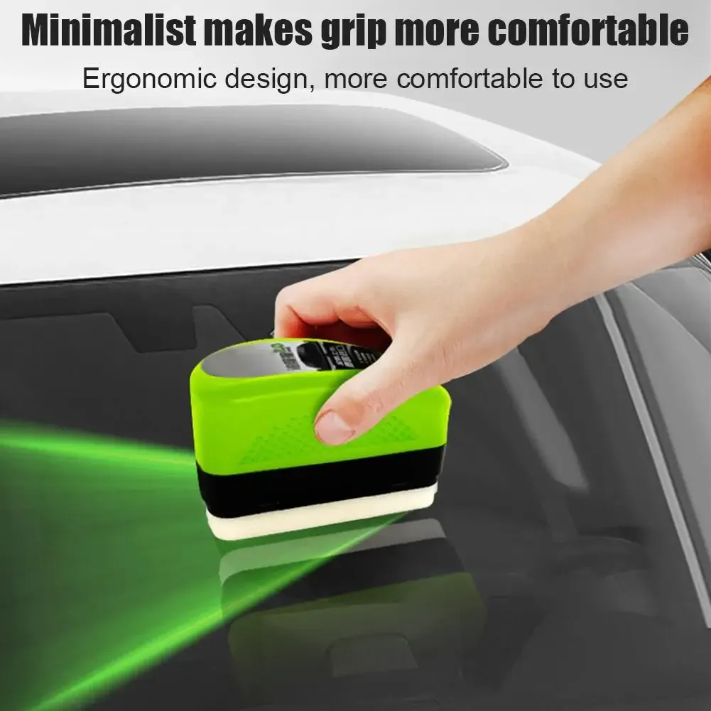 Dissolvant de film gras pour pare-brise automobile, avec éponge et brosse de nettoyage pour l'intérieur du pare-brise avant 4
