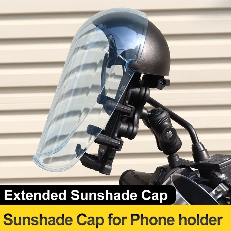 Support de téléphone étanche pour moto avec protection HD transparente anti-poussière pour la conduite en extérieur 2