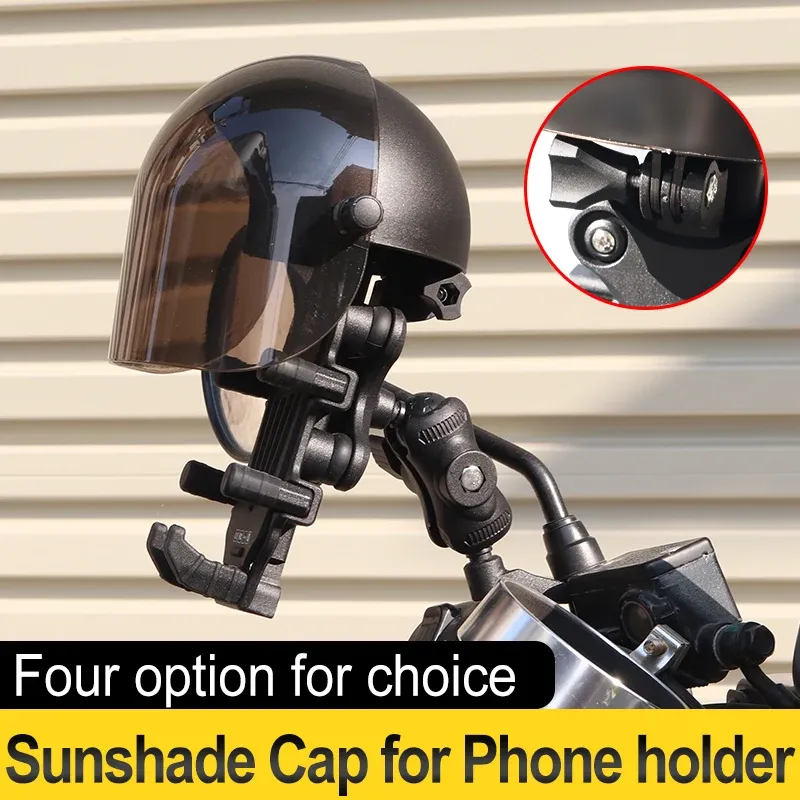 Support de téléphone étanche pour moto avec protection HD transparente anti-poussière pour la conduite en extérieur 3