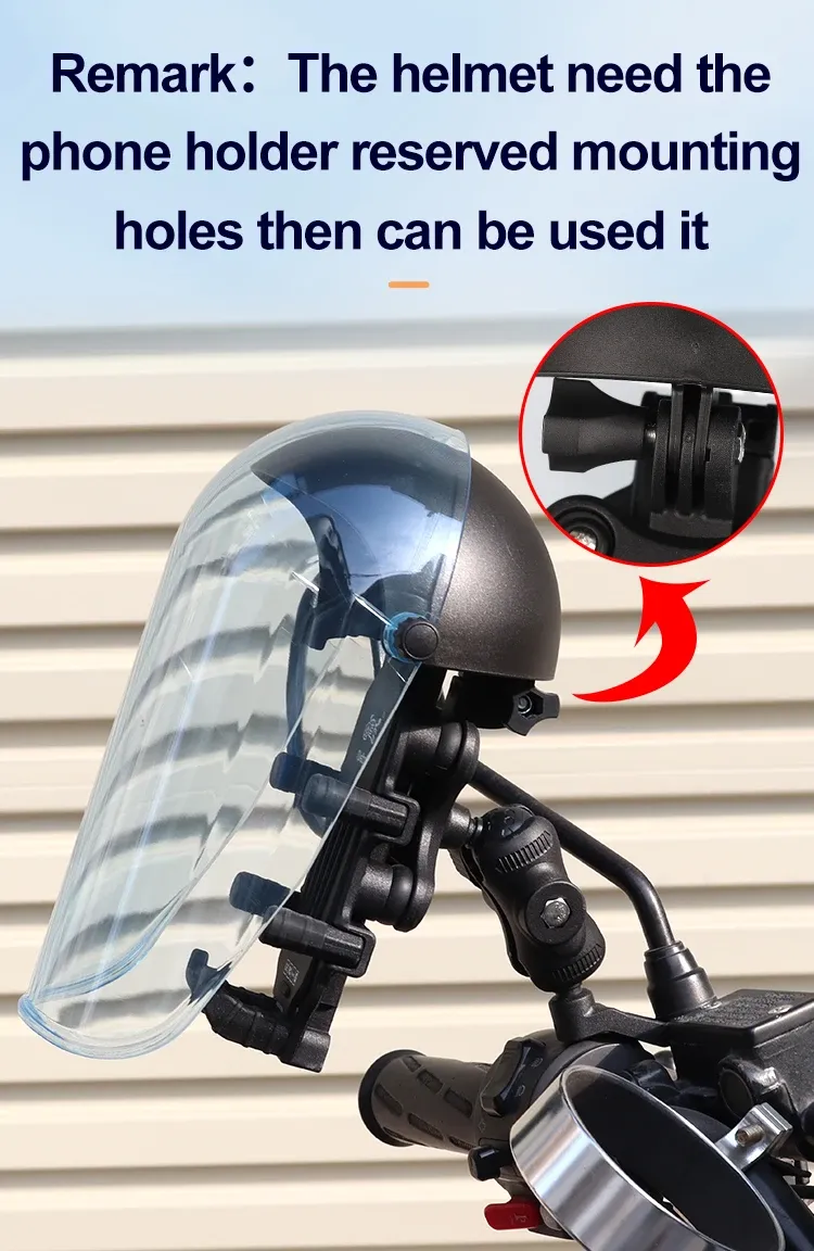 Support de téléphone pour moto, finition soignée