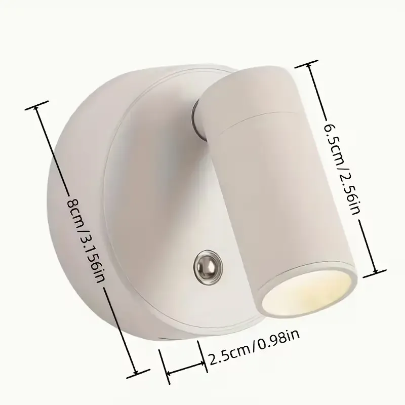 Lampe murale sans fil rechargeable à aimant, veilleuse à couleur réglable pour chambre et armoire 6