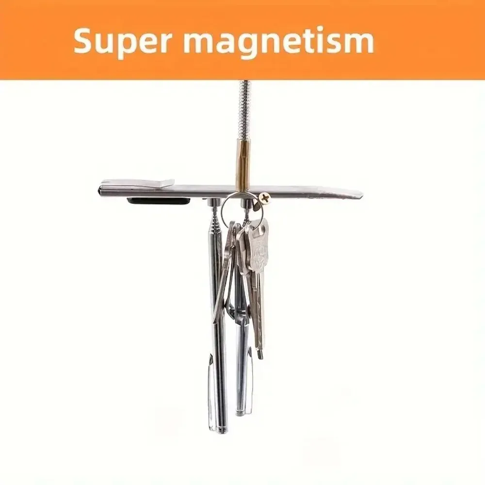 Tige magnétique flexible en situation d'utilisation