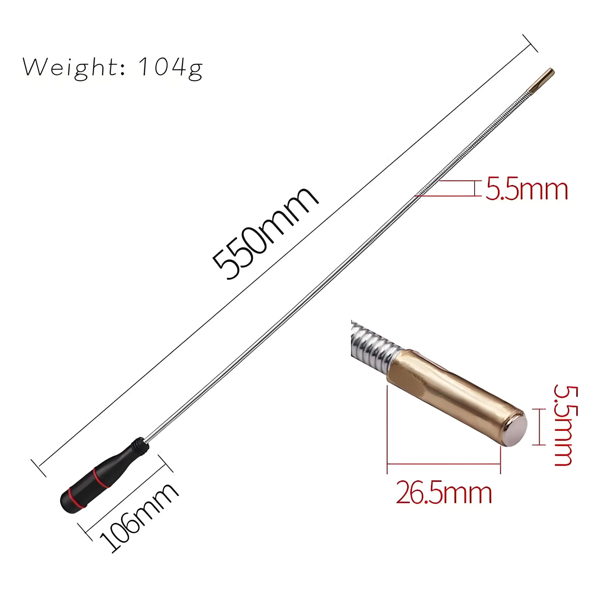 Outil magnétique flexible et pliable à tige robuste pour la réparation automobile et le débouchage d'évier 8