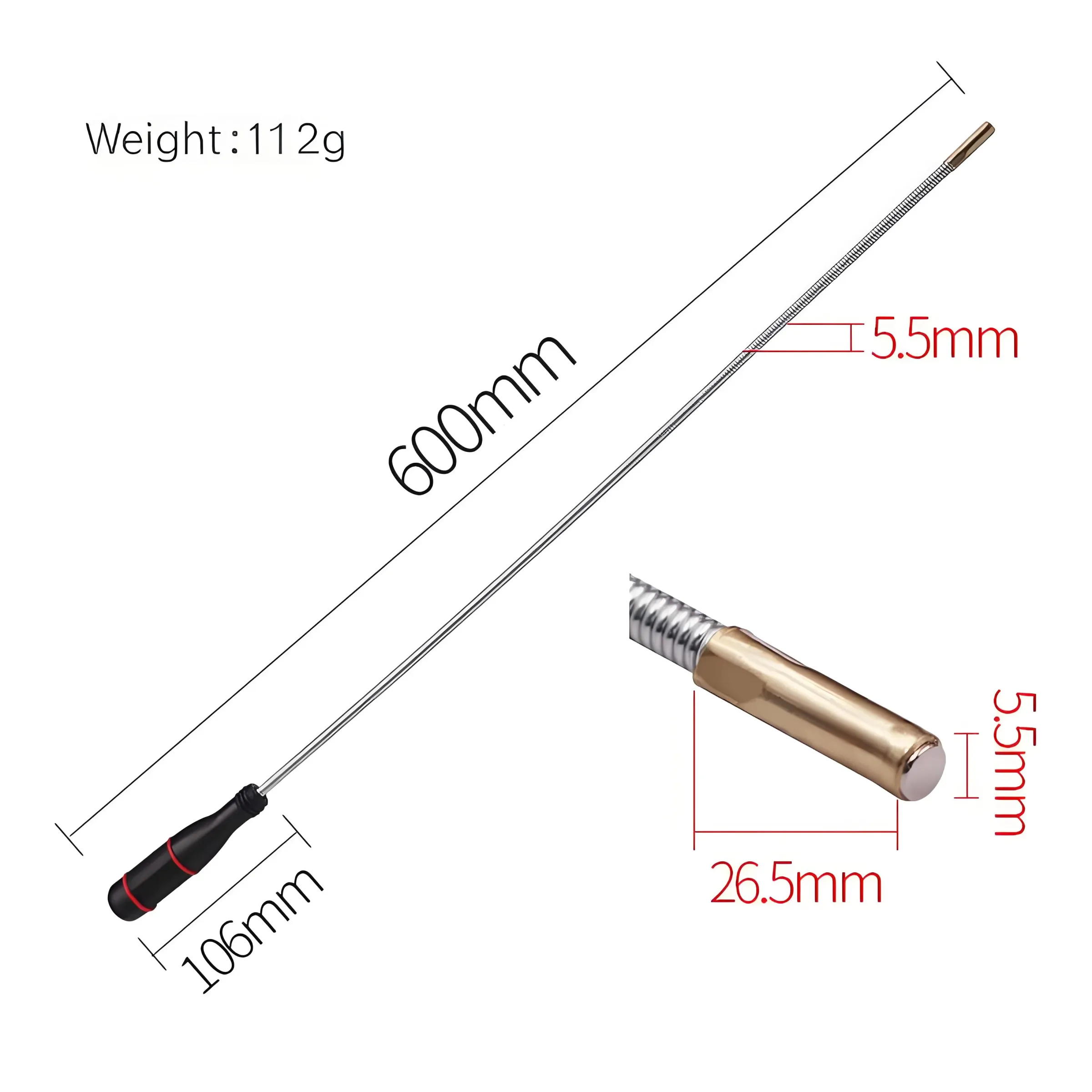 Outil magnétique flexible et pliable à tige robuste pour la réparation automobile et le débouchage d'évier 7