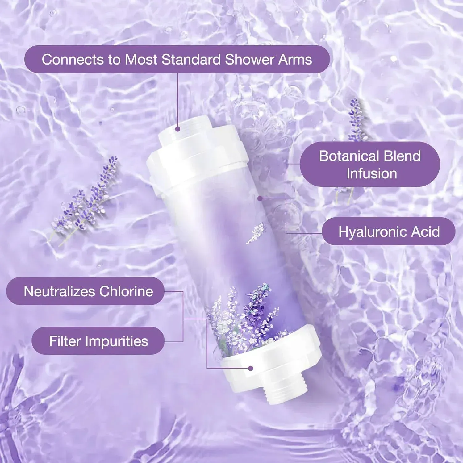 Filtre parfumé pour pommeau de douche, adoucisseur d'eau, accessoire pour la maison 3