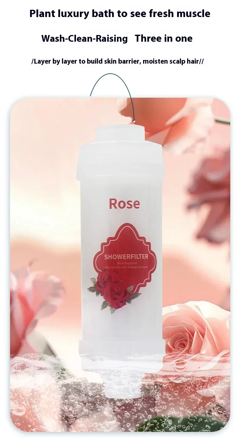 Pommeau de douche parfumé en usage