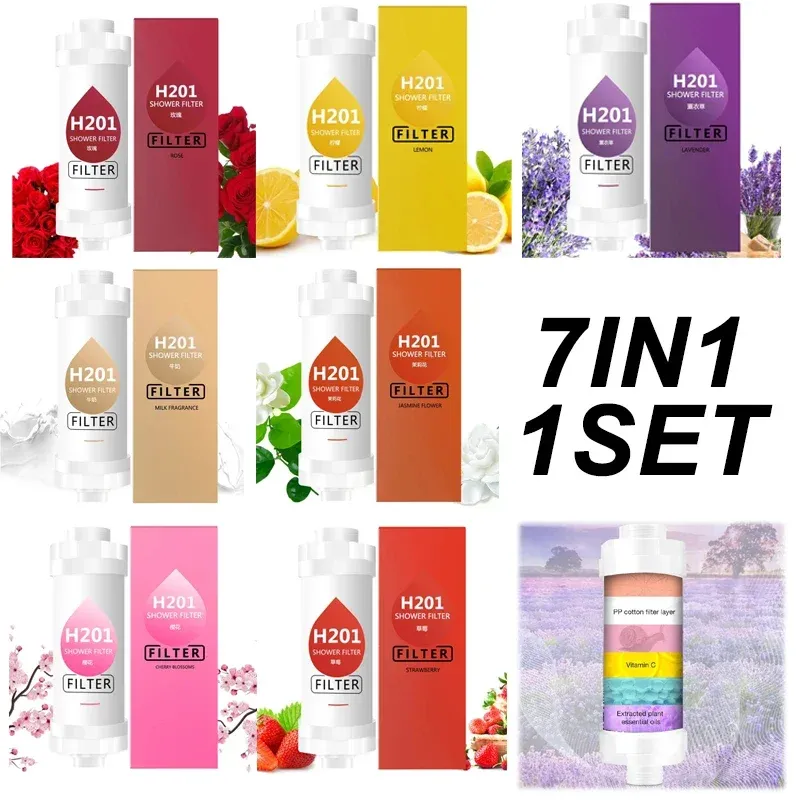 Filtre parfumé pour pommeau de douche, adoucisseur d'eau, accessoire pour la maison 27