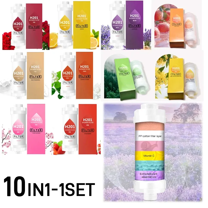 Filtre parfumé pour pommeau de douche, adoucisseur d'eau, accessoire pour la maison 25