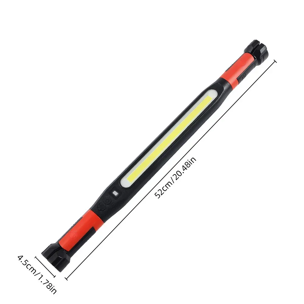 Lampe de travail LED avec crochets et base magnétique