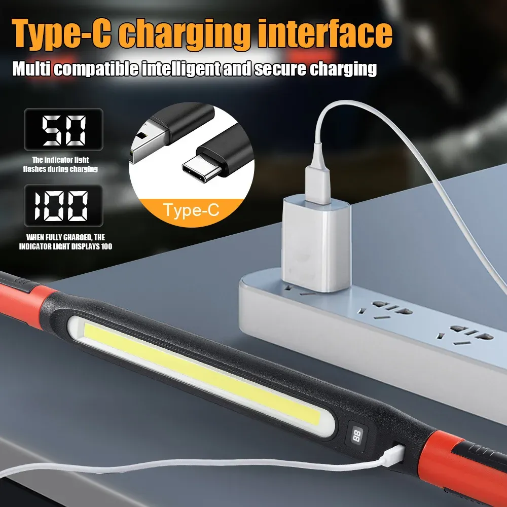 Lampe de travail LED rechargeable en situation