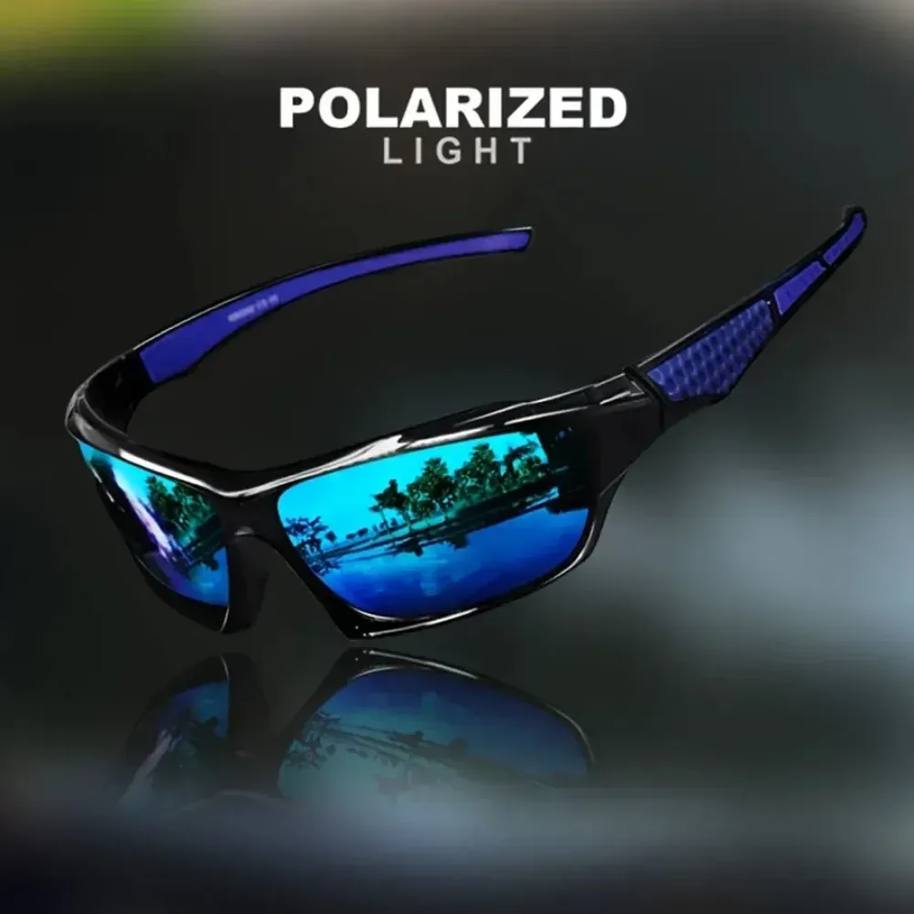 Lunettes de soleil de sport polarisées à monture ronde, protection UV400, mixtes 9
