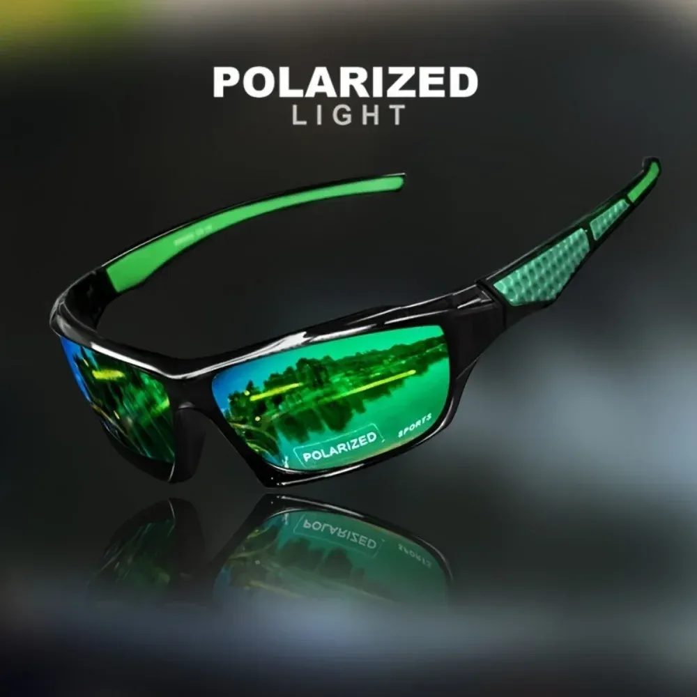 Lunettes de soleil de sport polarisées à monture ronde, protection UV400, mixtes 10