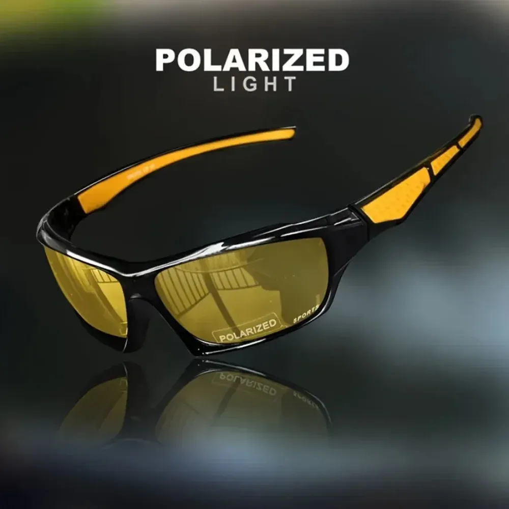 Lunettes de soleil de sport polarisées à monture ronde, protection UV400, mixtes 13