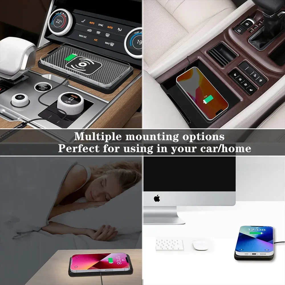 Chargeur sans fil pour voiture, compatibilité smartphone