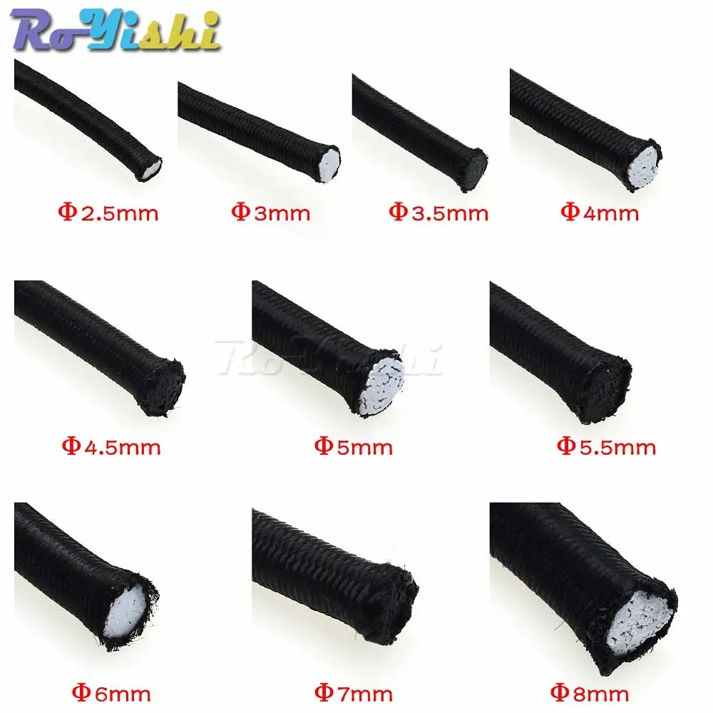 Corde élastique robuste de 10 m, cordon extensible pour la fabrication de bijoux, le camping et le kayak 3