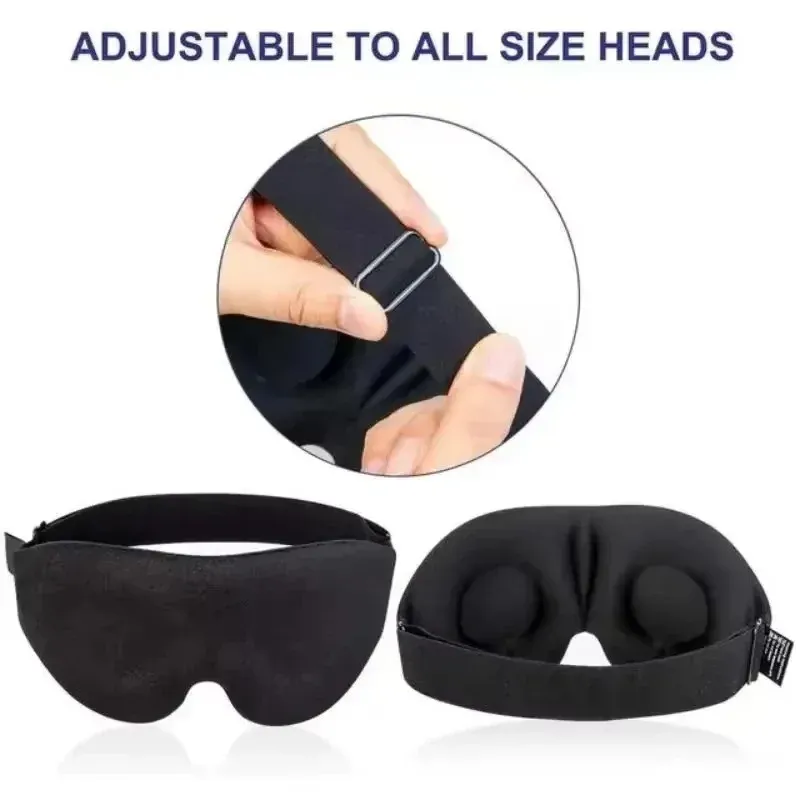 Masque de sommeil 3D profilé (1 à 10 pièces) – Cache-œil concave moulé pour bloquer la lumière – Pour femmes et hommes 5