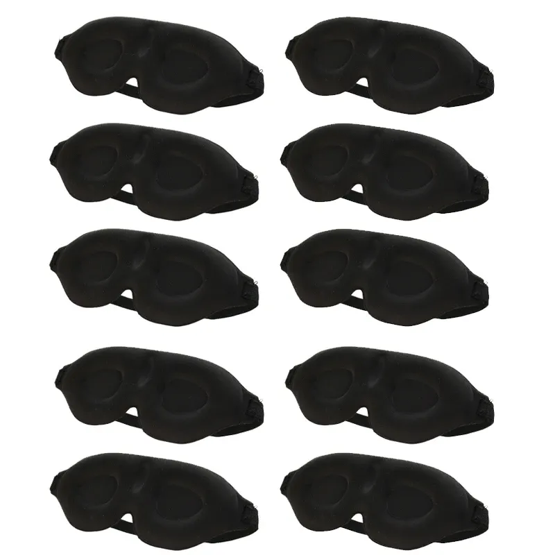 Masque de sommeil 3D profilé (1 à 10 pièces) – Cache-œil concave moulé pour bloquer la lumière – Pour femmes et hommes 9