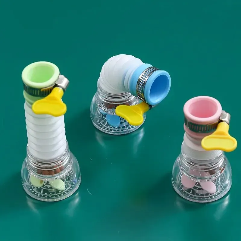 Robinet de cuisine anti-éclaboussures, pivotant avec rallonge filtrante, robinet d'eau universel pour la maison, mitigeur multifonction pour lavabo et douche 3