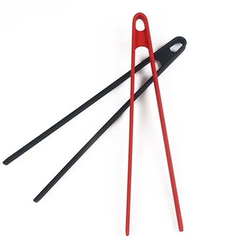 Pince à salade antidérapante en silicone à trois griffes 1