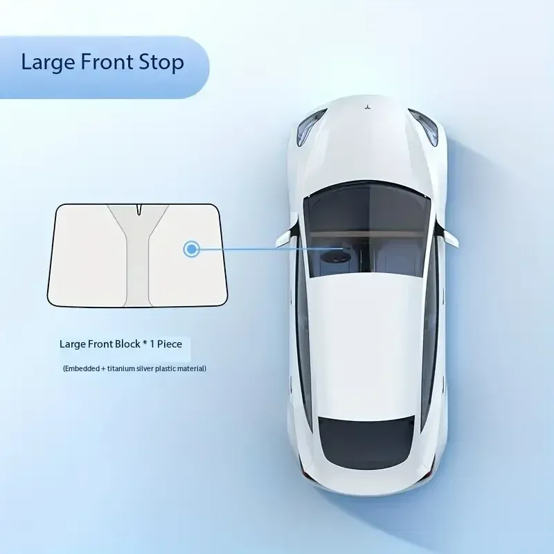 Pare-soleil pliant pour fenêtre de voiture, installation sur pare-brise