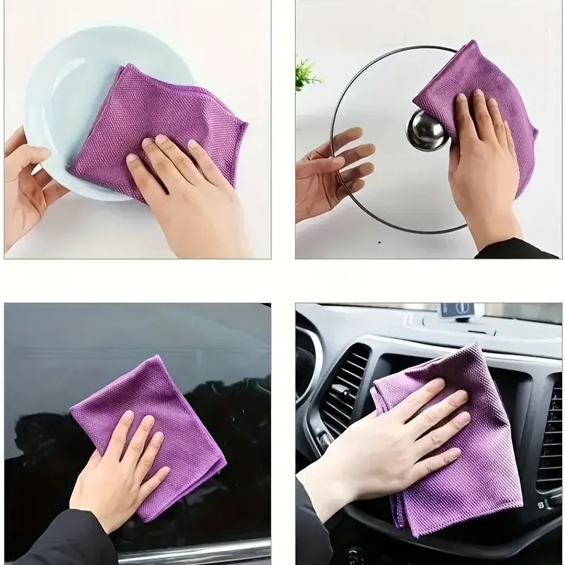 Lot de 5 ou 10 chiffons de nettoyage en microfibre 5