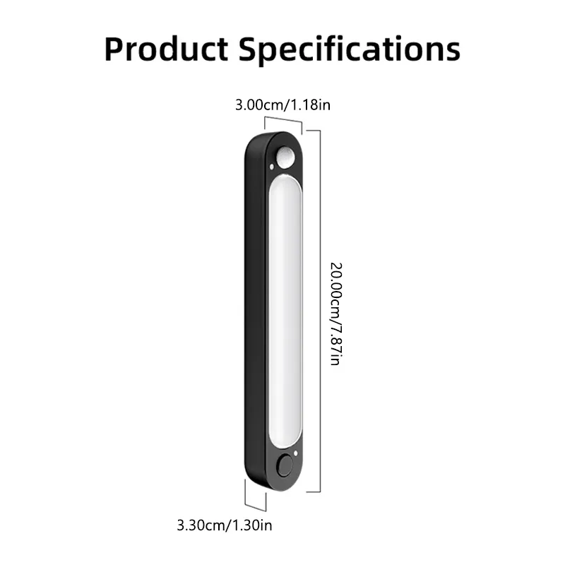 Lampe de coffre automobile SEAMETAL à induction automatique, rechargeable par USB, barre lumineuse à détection magnétique pour plancher, coffre et capot 6