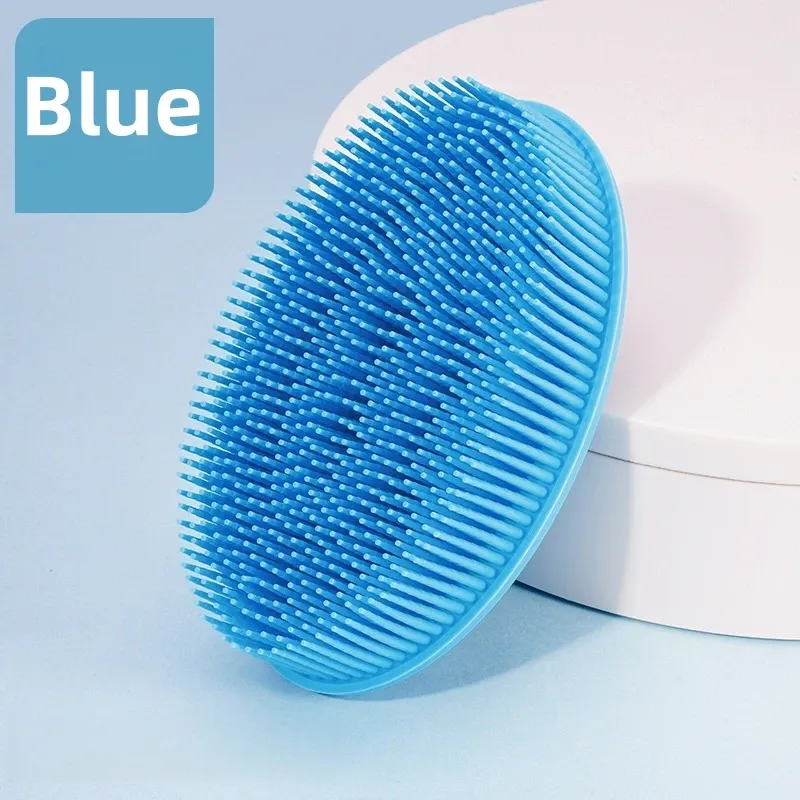 Éponge de bain exfoliante en silicone pour le corps, brosse de massage à sec et de douche 8