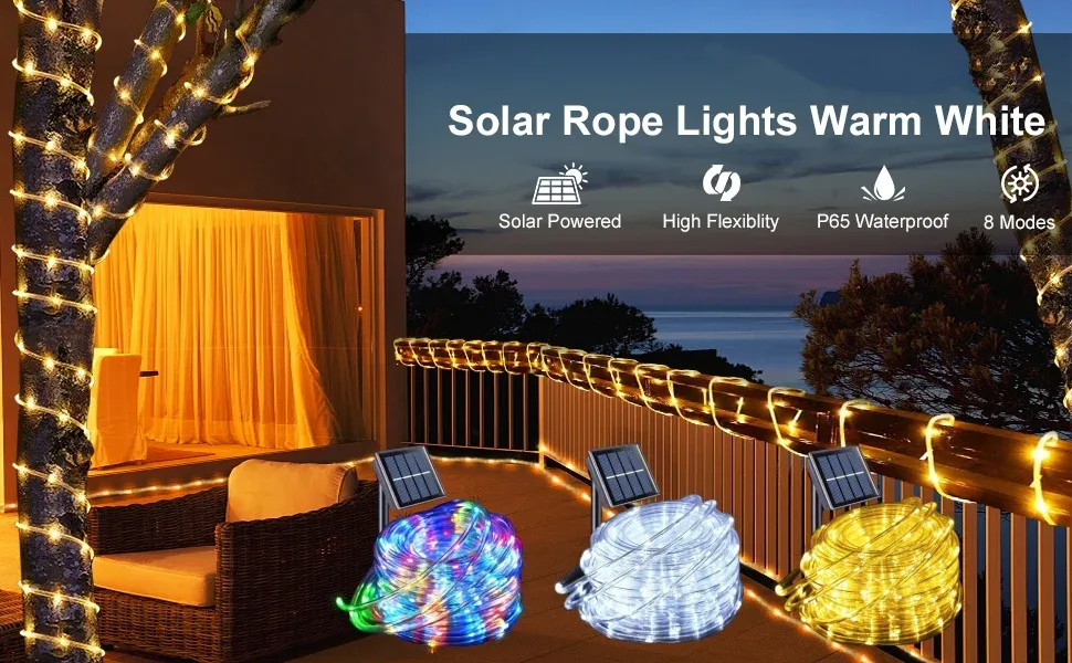 Rideau lumineux LED en fil de cuivre argenté