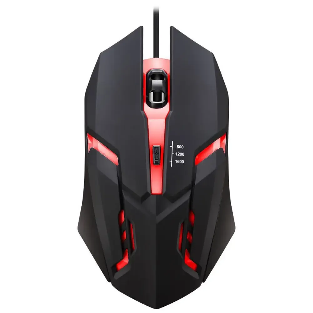 Souris de jeu filaire USB 20251 rétro-éclairée LED, design sport identique M01, compatible PC, ordinateur de bureau et portable 7