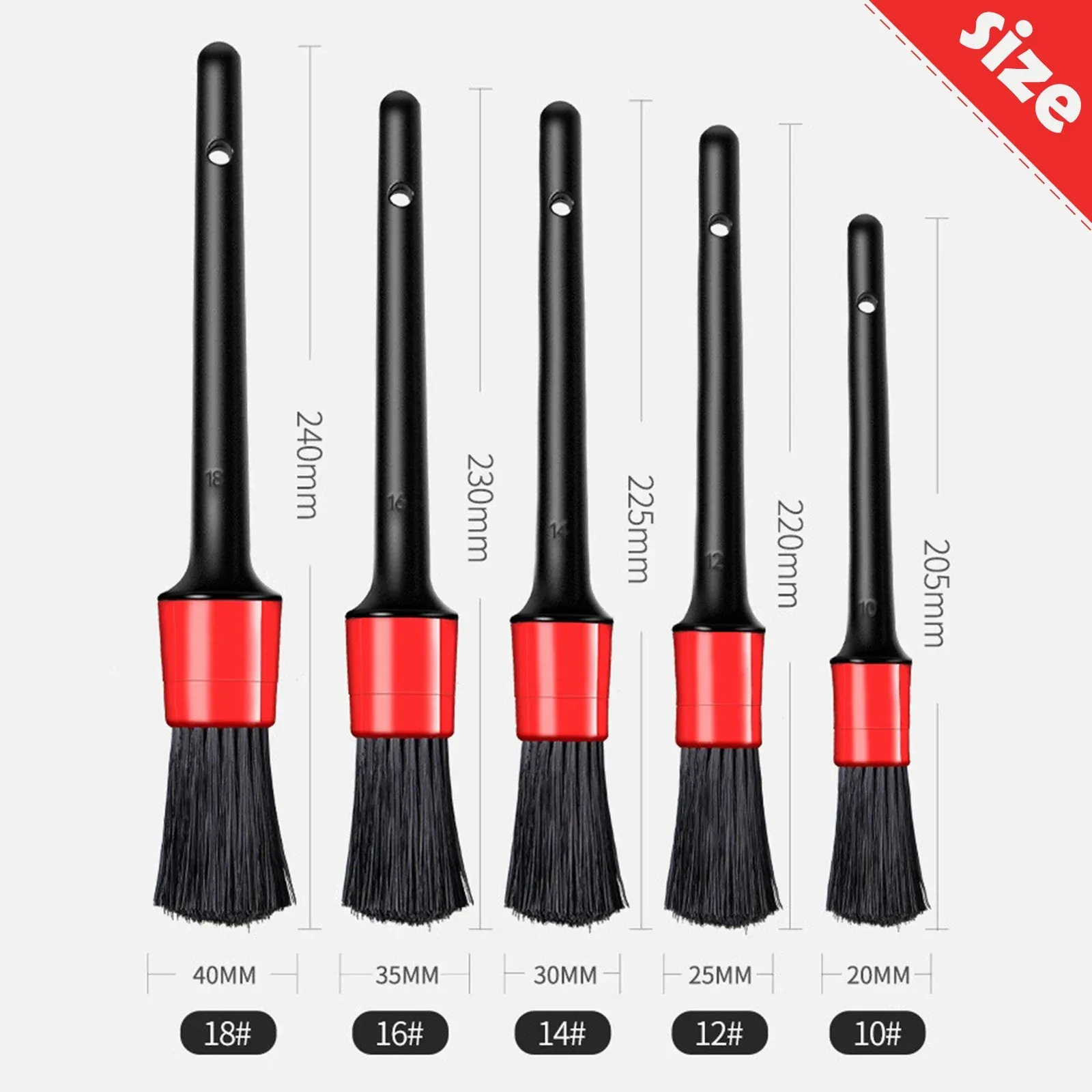 Kit de brosses de détail complet