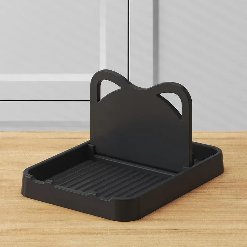 Support de couvercle de casserole multifonctionnel, support de cuillère T1, support de spatule de couvercle de pot, étagère de rangement de cuillère à soupe, accessoires de cuisine 7