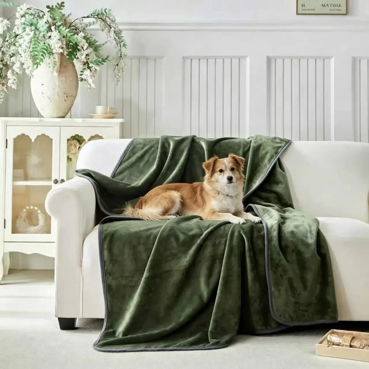 Couverture imperméable réversible pour lit et canapé, protection anti-fuite pour adultes, seniors et animaux de compagnie 11