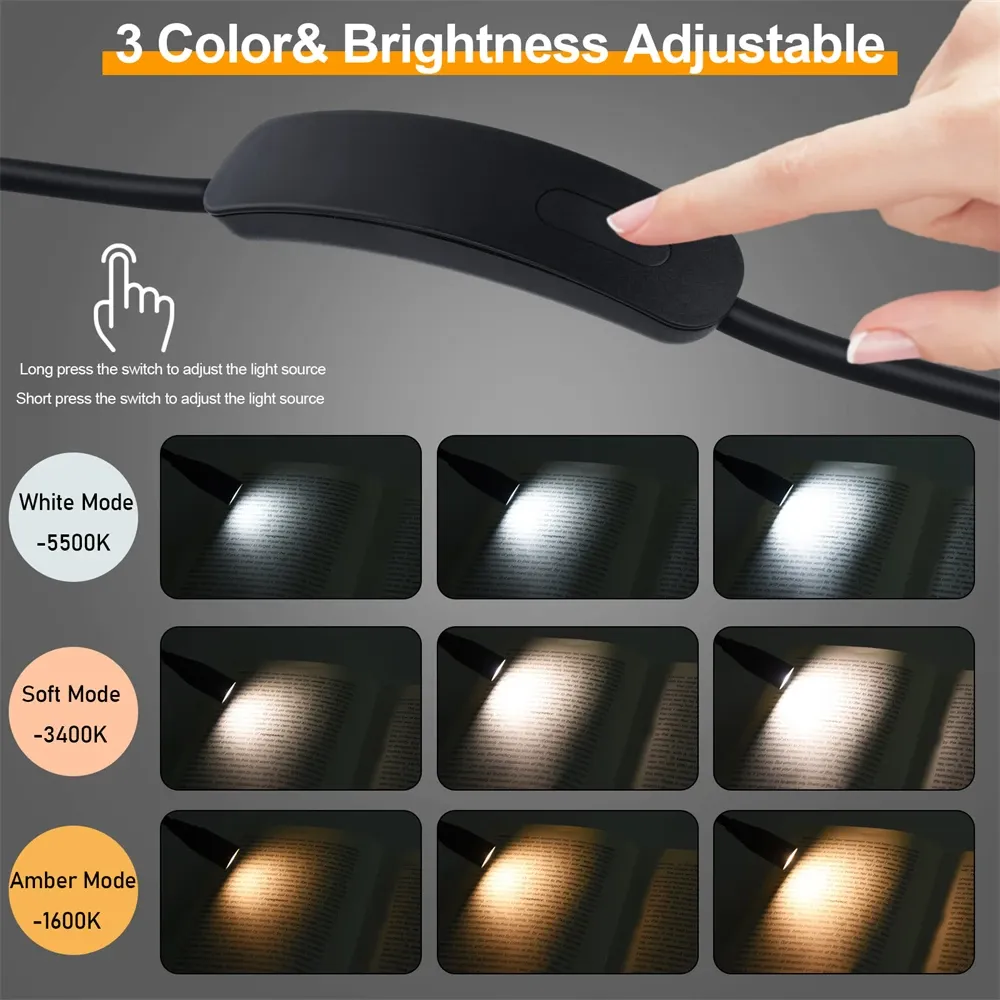 Lampe de lecture LED en situation d'utilisation
