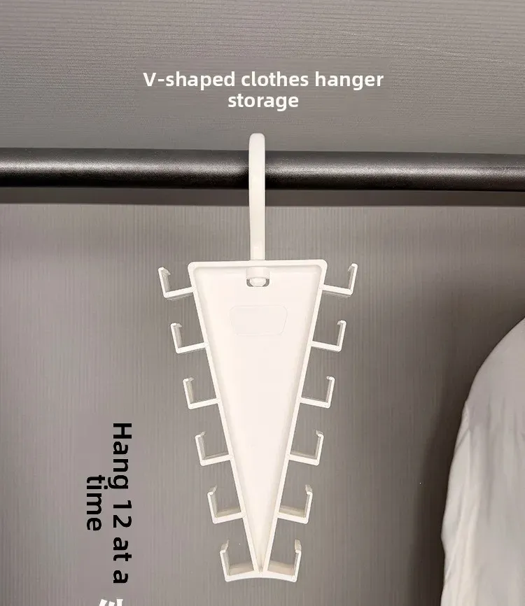 Porte-serviettes empilable en forme de V vue d'ensemble