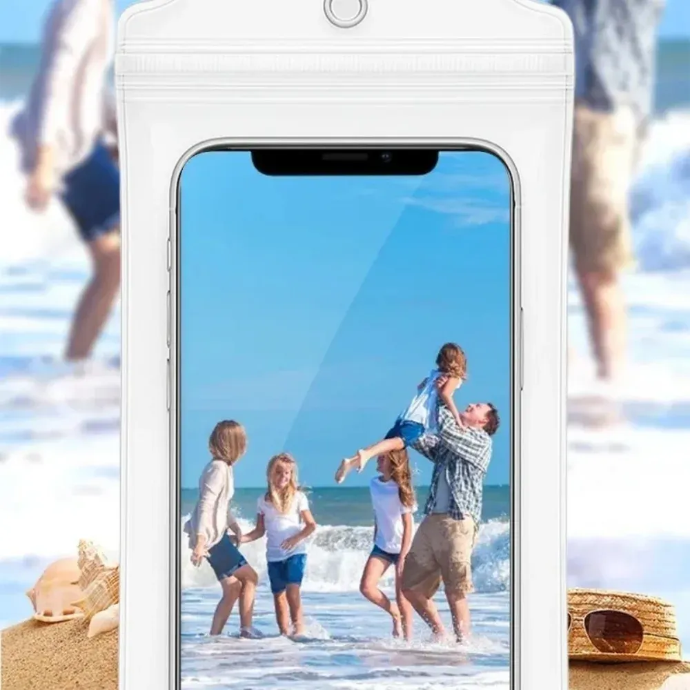 Pochette étanche transparente universelle pour téléphone, compatible iPhone, Samsung et Xiaomi 5