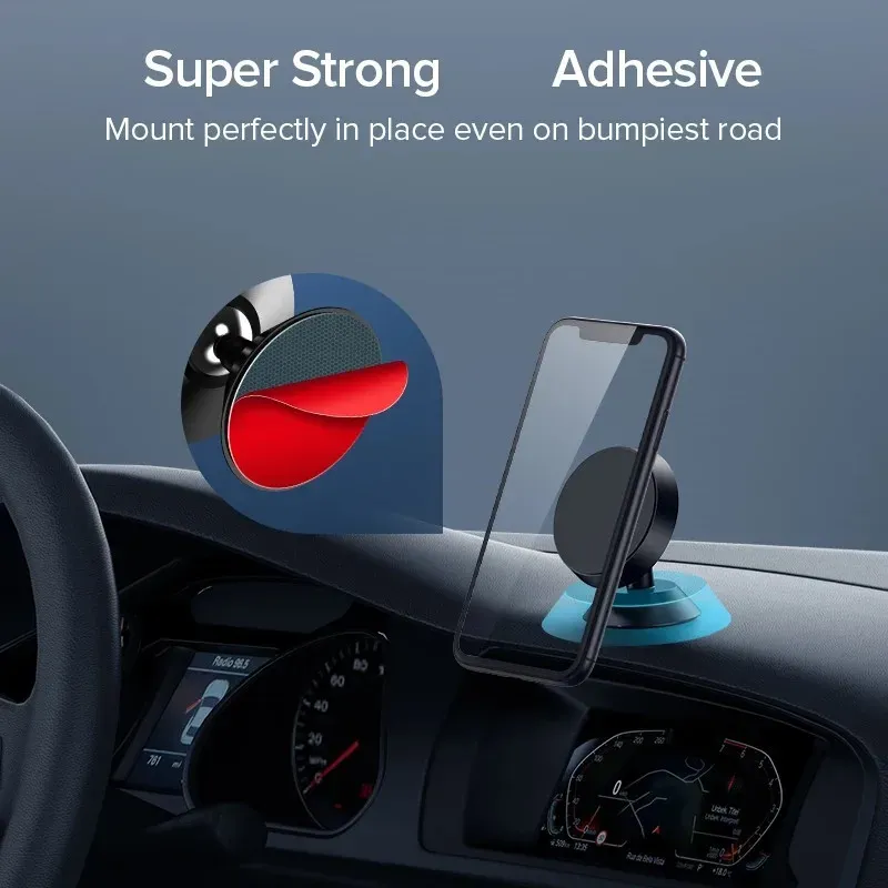 Support magnétique pour voiture, rotation du support