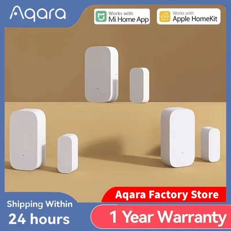 Capteur de porte et fenêtre Aqara Zigbee sans fil, capteur intelligent compact compatible avec la passerelle Aqara, Mi Home et HomeKit - Image 1