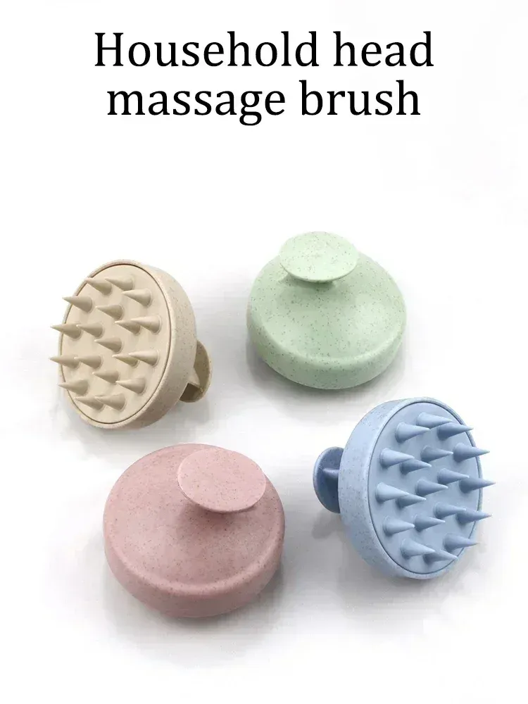 Brosse en silicone pour le shampooing, design ergonomique