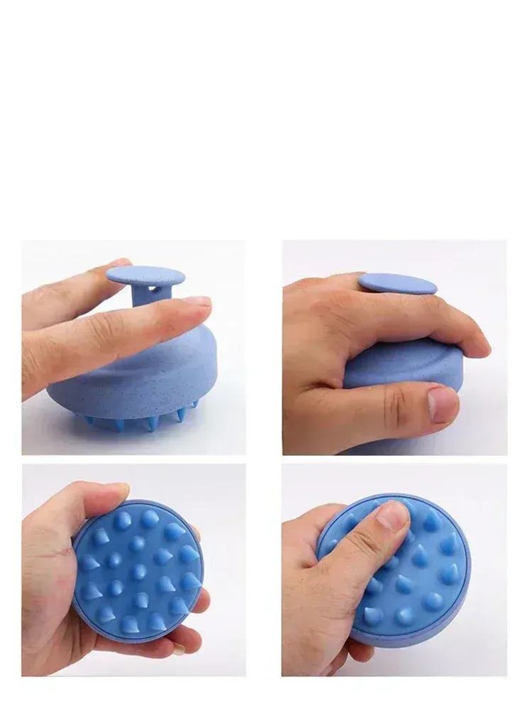 Brosse en silicone pour le shampooing, vue d'ensemble