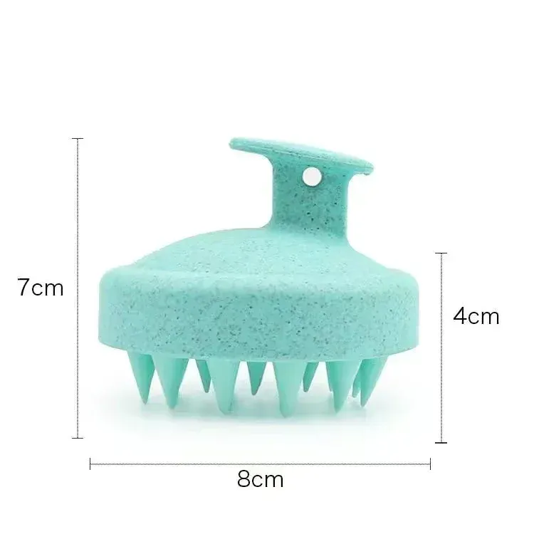 1 pièce : brosse en silicone pour shampooing, brosse de massage corporel, brosse pour le bain et la douche, outil de coiffure pour salon, peigne de massage du cuir chevelu, peigne pour le lavage des cheveux. 7