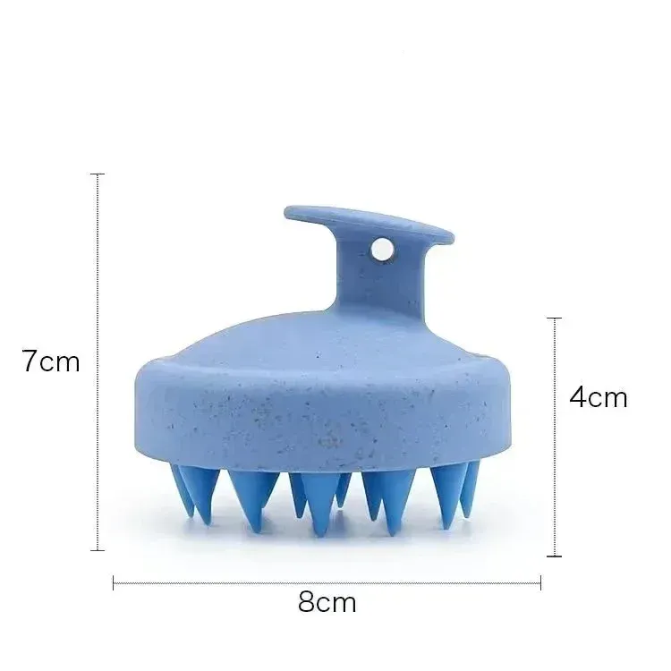 1 pièce : brosse en silicone pour shampooing, brosse de massage corporel, brosse pour le bain et la douche, outil de coiffure pour salon, peigne de massage du cuir chevelu, peigne pour le lavage des cheveux. 8