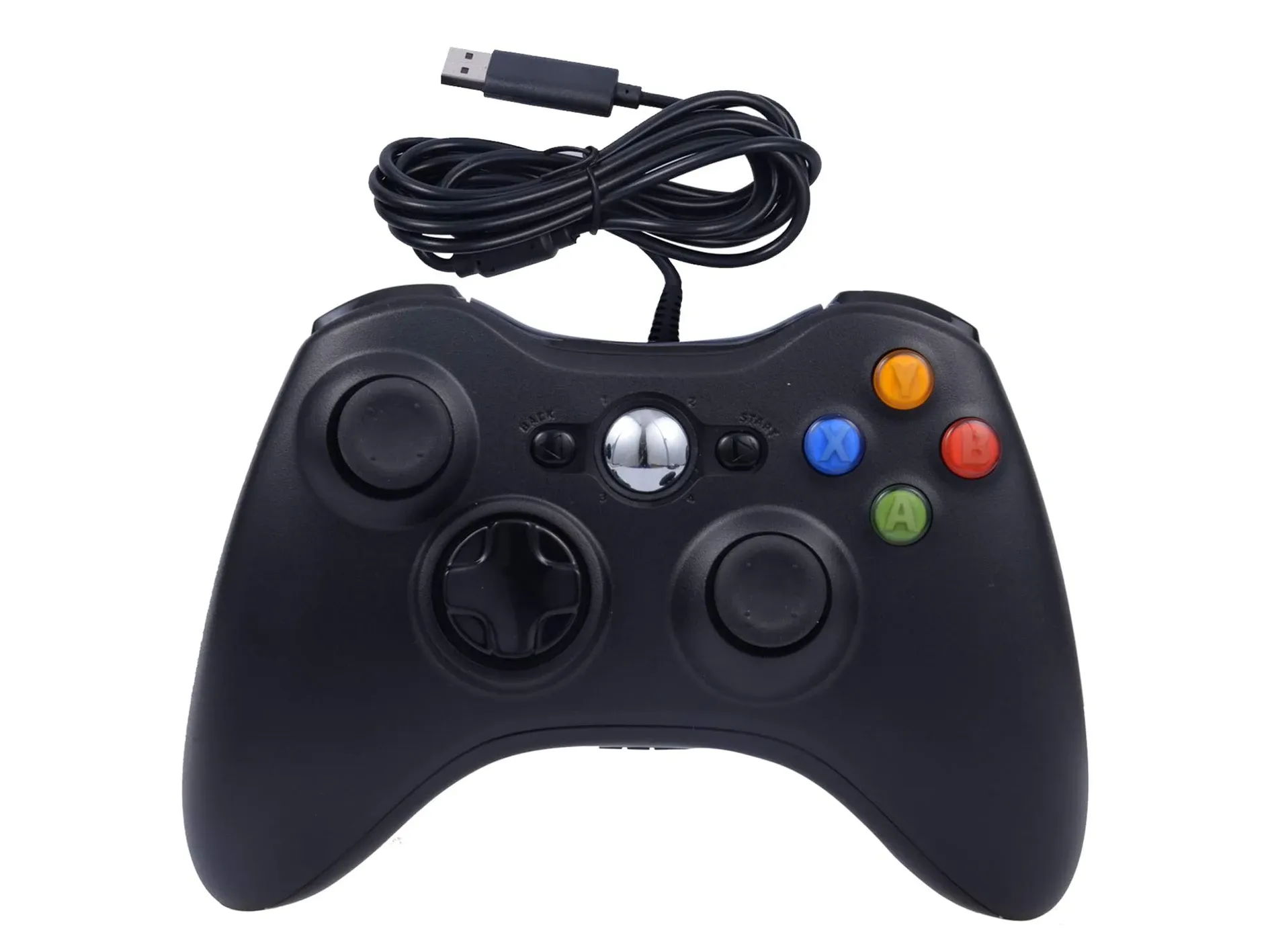 Manette de jeu filaire pour Xbox 360 à double vibration, compatible Xbox 360 / Xbox 360 Slim et PC Windows 7, 8, 10, 11 1