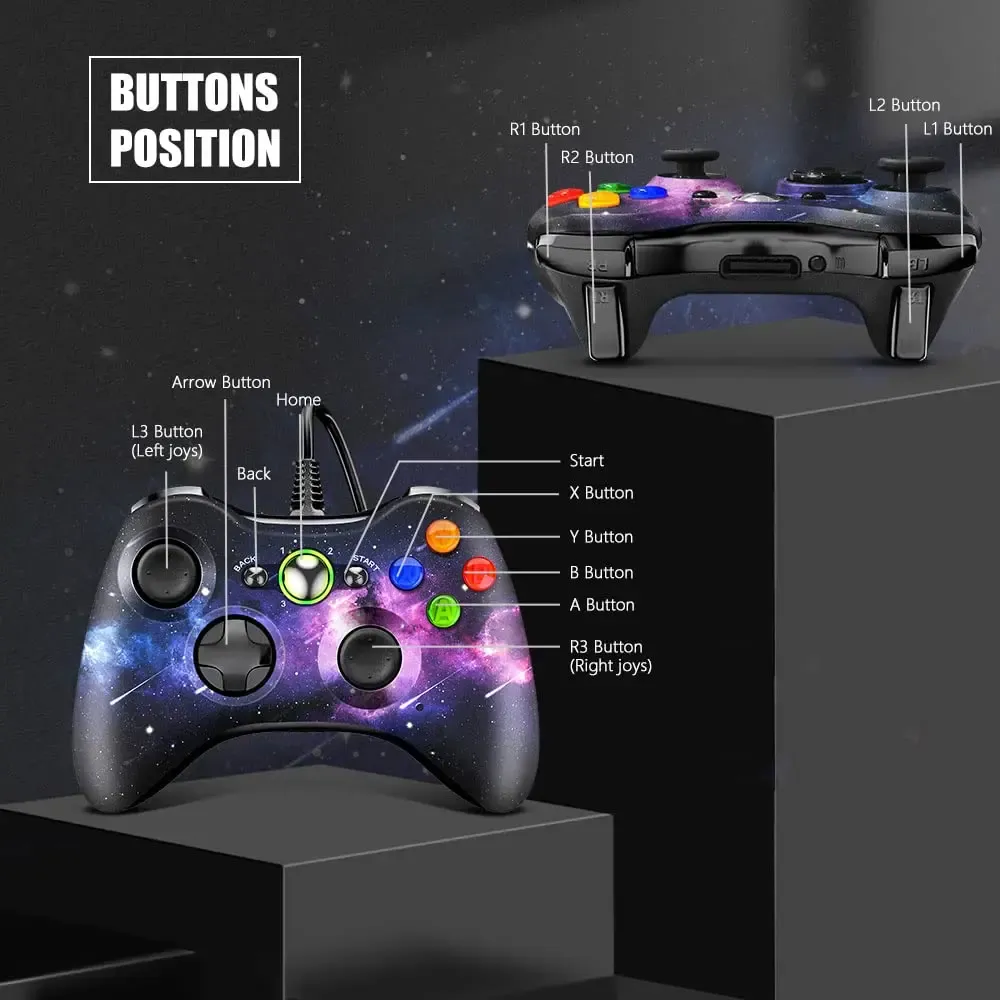 Manette Xbox 360, détail ergonomique