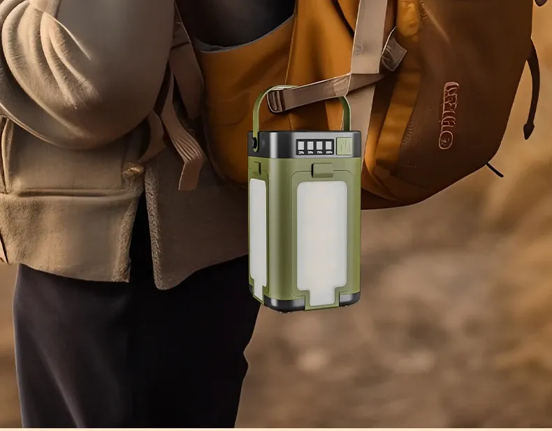 Lampe rechargeable en situation