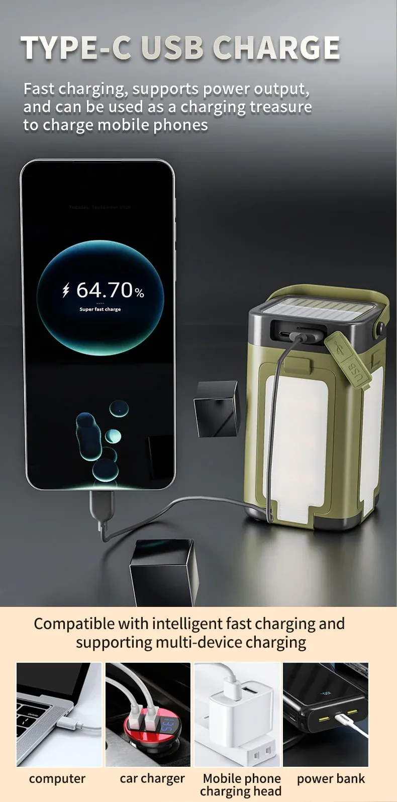 Lampe pour éclairage de secours en extérieur